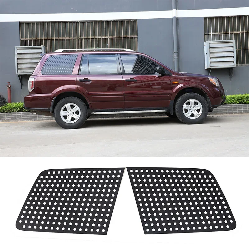 Для Honda Pilot 2015-2022 Автомобильная задняя треугольная оконная панель из алюминиевого сплава внешние аксессуары 2 шт.
