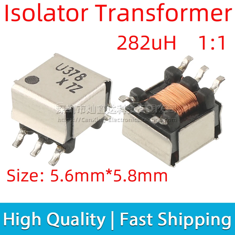 Фото 5 шт. TRTEE5S-U378C002 U378 SMD SMT EE5.0 Высокочастотный изолированный импульсный трансформатор с сигналами 282uH Соотношение поворотов 1:1 500 В №2