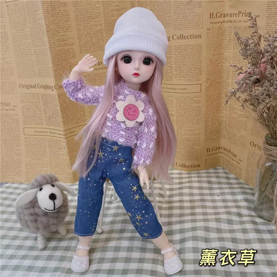 Кукла bjd 12-дюймовая кукла 1/6 с подвижными суставами и одеждой для девочек, игрушка-пульс