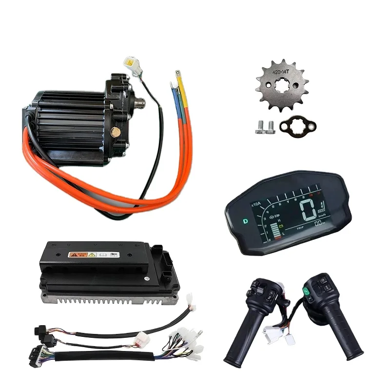 Двигатель среднего привода QS 2000W 120 60H PMSM с комплектом для преобразования внутреннего редуктора со стандартным контроллером