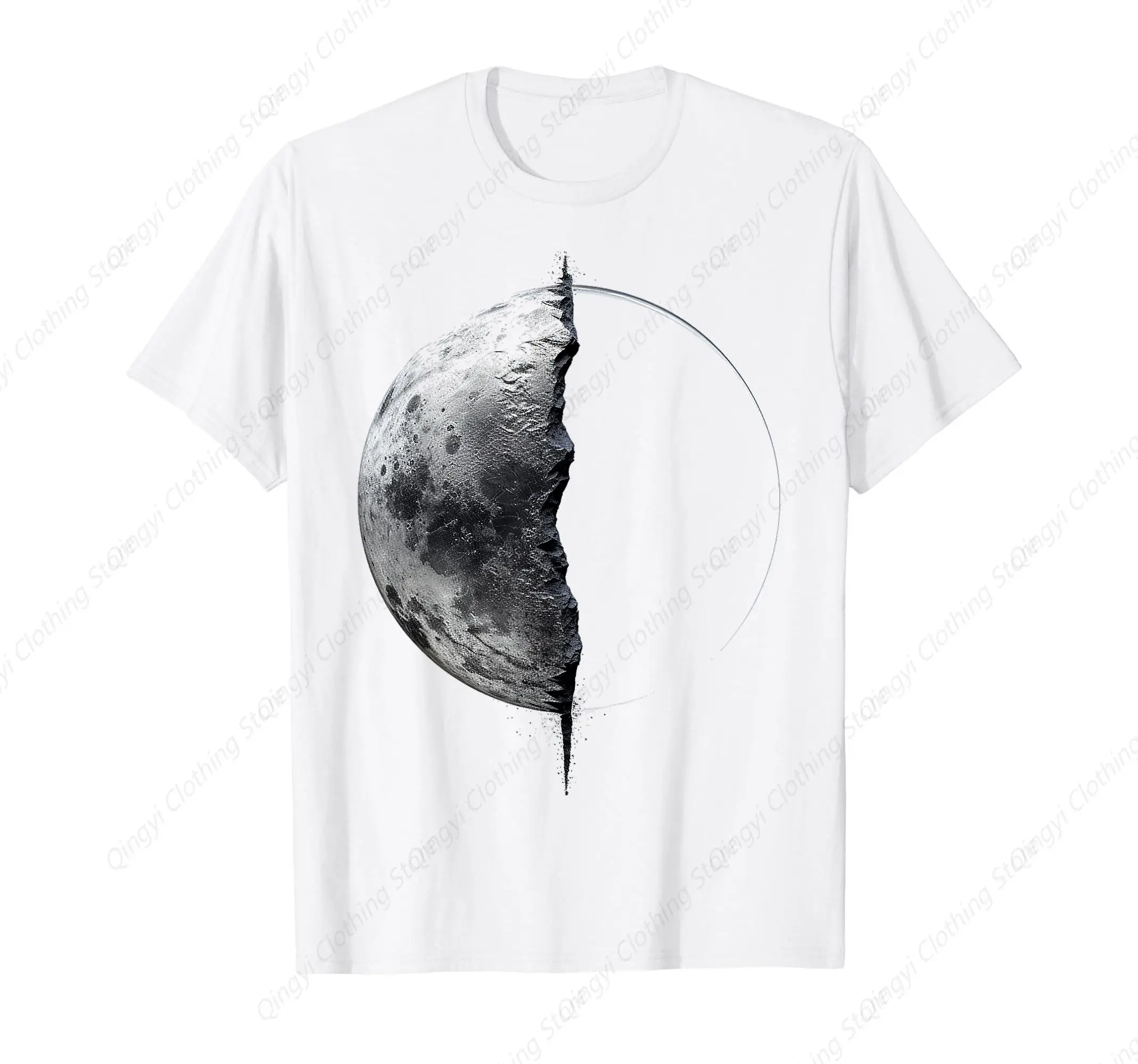 Художественная футболка Moon Lover с абстрактным графическим рисунком