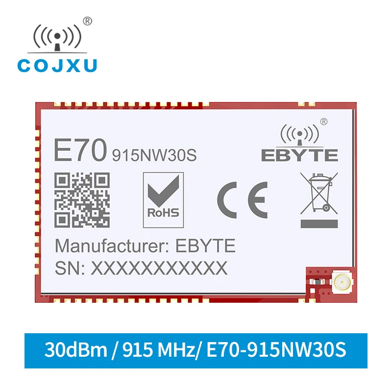 Беспроводной модуль трансивера SoC UART 915 МГц, звездная сеть uhf 30 дБм IPEX, телефон с ресивером