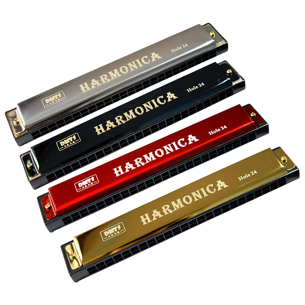 Ротовая гармошка, металлическая, красная, серебристая, 100 г, с коробкой, 18 см * 3 см (art.: 3920c2996b861) - 3920c2996b861