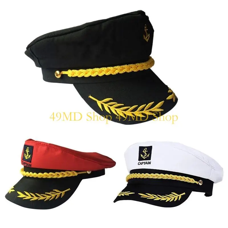 Фото 49MD Sailor Hat Marine Hat Yacht Yacht Captain Hat Sailor Captain Costum №4
