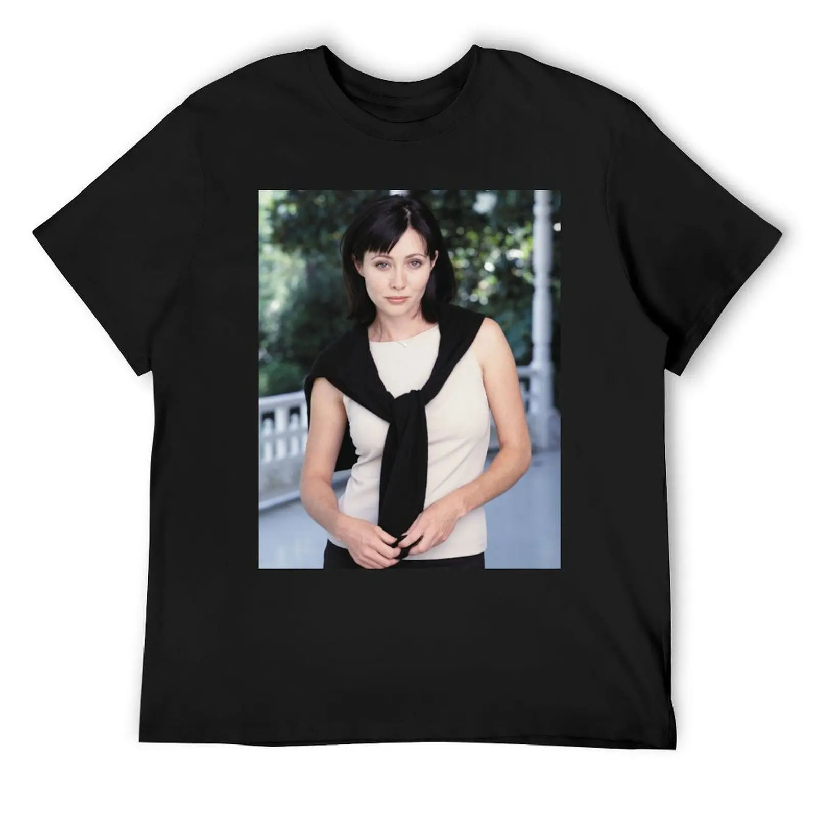 Футболка Shannen Doherty (v2) больших размеров, футболка большого размера, мужские хлопковые футболки