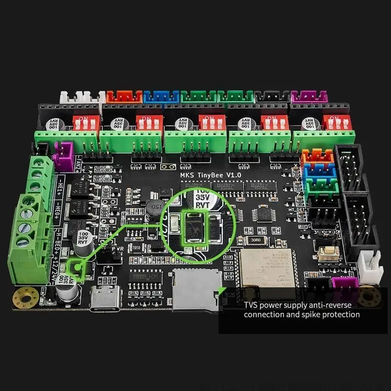 T5EA Printer MKS Tinybee Mainboard ESP32 WiFi MCU поддерживает прошивку MARLIN2.0 3D-печать