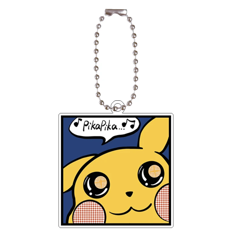 Pokemon Meowth Qikachu Piplup Treecko самодельный мультяшный акриловый брелок для ключей аксессуары для рюкзака кулон аниме классическая коллекция