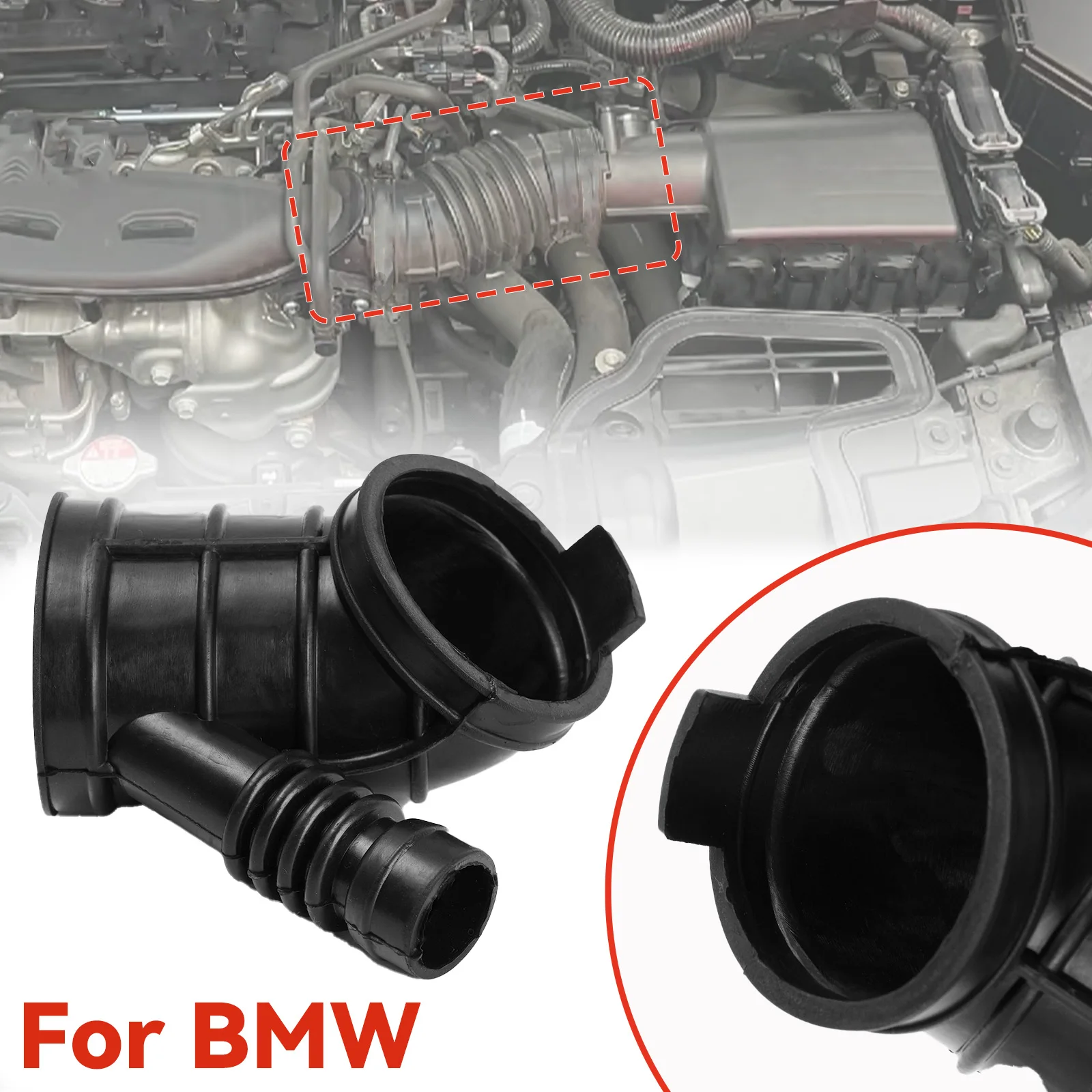 Шланг для очистки воздухозаборной трубы для BMW 3ER 5ER E46 320i 323i 325i 328i 330i E39 Z3 E36 M52 M54 525I 528I 1435627 13541705209 (art.: 3920cf72a2685) - 3920cf72a2685