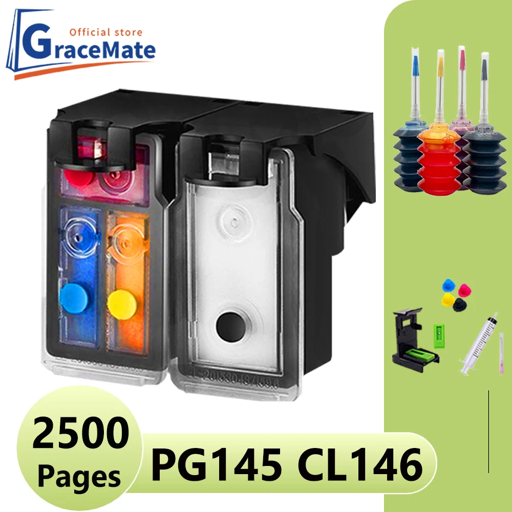 Запасной чернильный картридж PG 145 CL 146, сменный комплект чернил Ciss для Canon Pixma TS3110 IP2810 MG2910 MG3010 MG2410 MG2510 IP2900