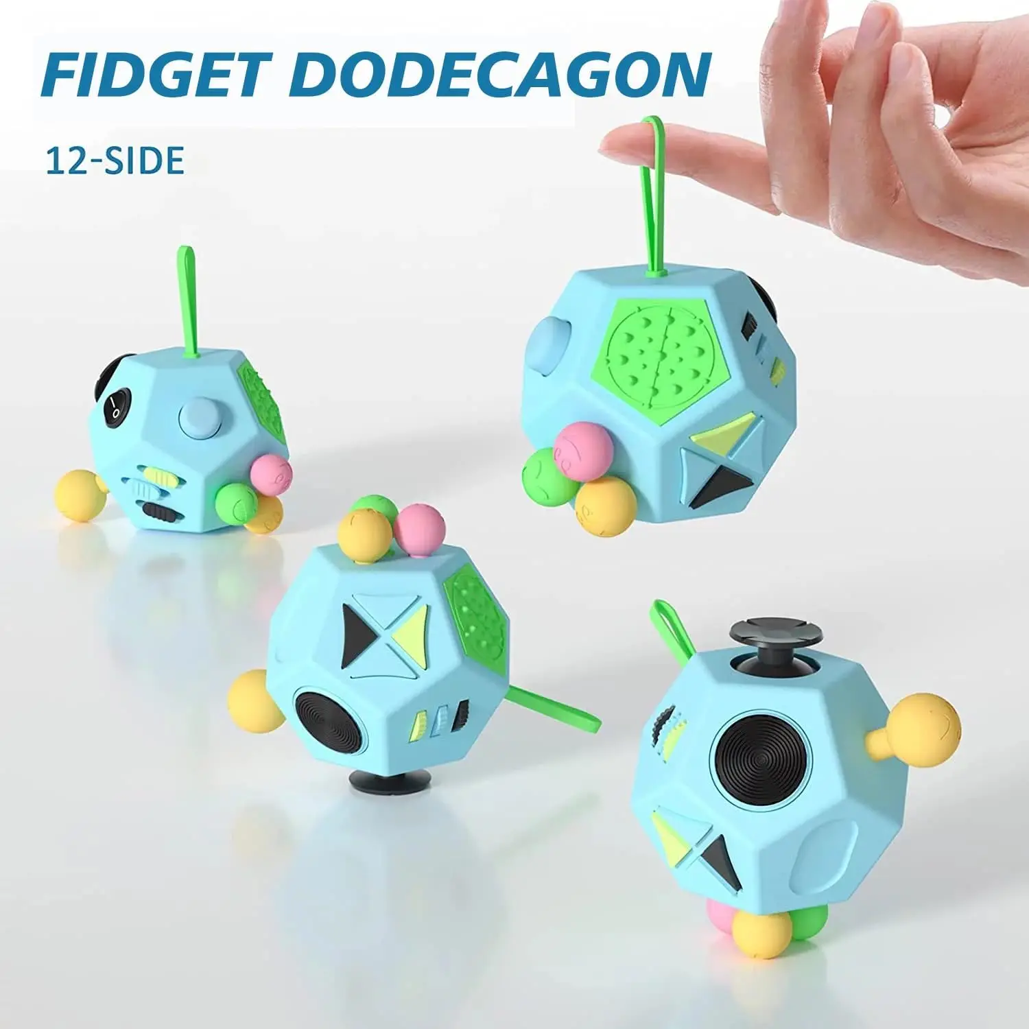Игрушечный куб Fidget Dodecagon-12 Side, снимает стресс и тревогу, кубик против депрессии для детей и взрослых