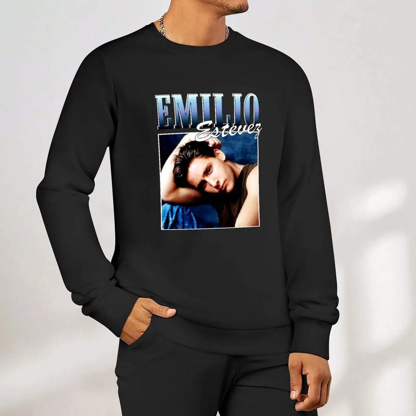 Emilio-Estevez-Brat-Pack пуловер модные мужские осенние новинки осенняя одежда мужская одежда толстовка оверсайз (art.: 3920d20d820f3) - 3920d20d820f3