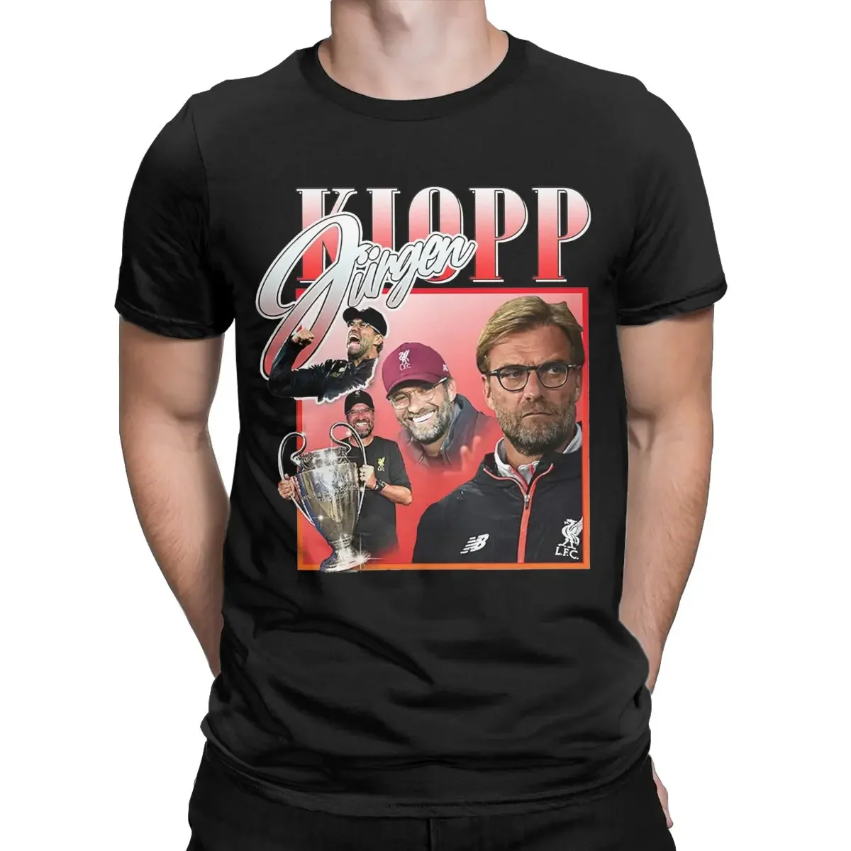 Мужская футболка Jurgen Klopp, новинка, 100% хлопковая футболка с коротким рукавом, футболка с круглым вырезом, мужская одежда в стиле Харадзюку