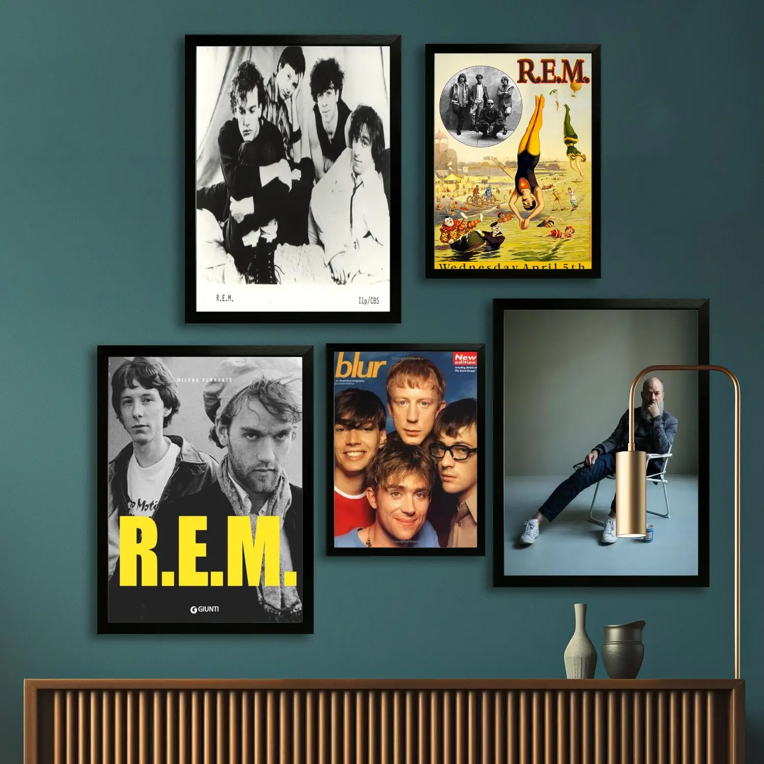 R.E.M холст художественный постер, настенная живопись печать, современные семейные постеры для декора спальни, декоративная живопись