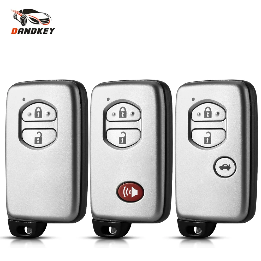 Dandkey дистанционный 2/3/4 кнопочный автомобильный умный ключ для Toyota Aurion Avalon Landcruiser Camry Highlander RAV4 чехол для ключа
