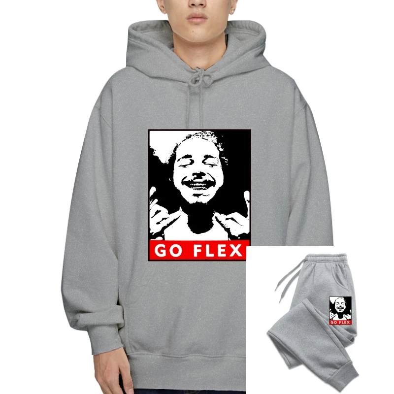 Мужская верхняя одежда Go Flex Post Malone, теплая флисовая толстовка с капюшоном, цветная верхняя одежда с принтом юрни, t-Swea с принтом юрни