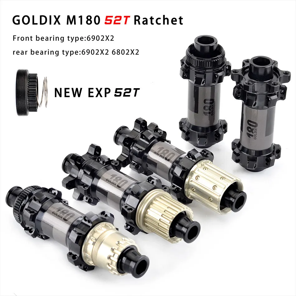Фото Велосипедная втулка GOLDIX M180, усиление, 6 болтов, 28 отверстий, новинка, EXP 52T, подходит для горного велосипеда XD forSRAM/SHIMANO 11/12 Скоростей, детали для велоспорта №2