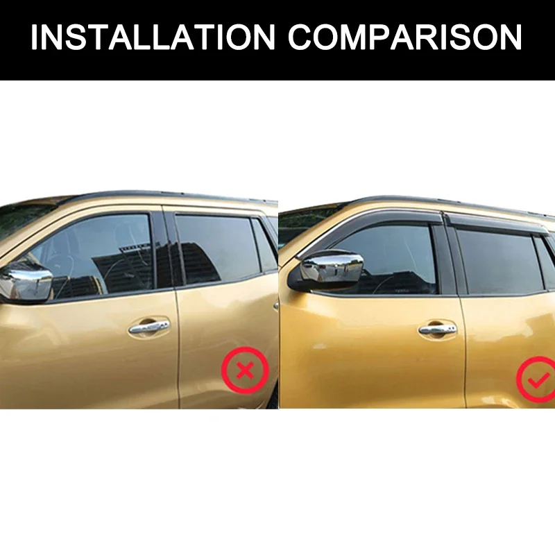Фото Дефлекторы для Toyota Camry XV40 40 Aurion Daihatsu Altis 2007 ~ 2011 аксессуары автомобильные боковые окна козырьки дождь лобовое стекло для бровей №5