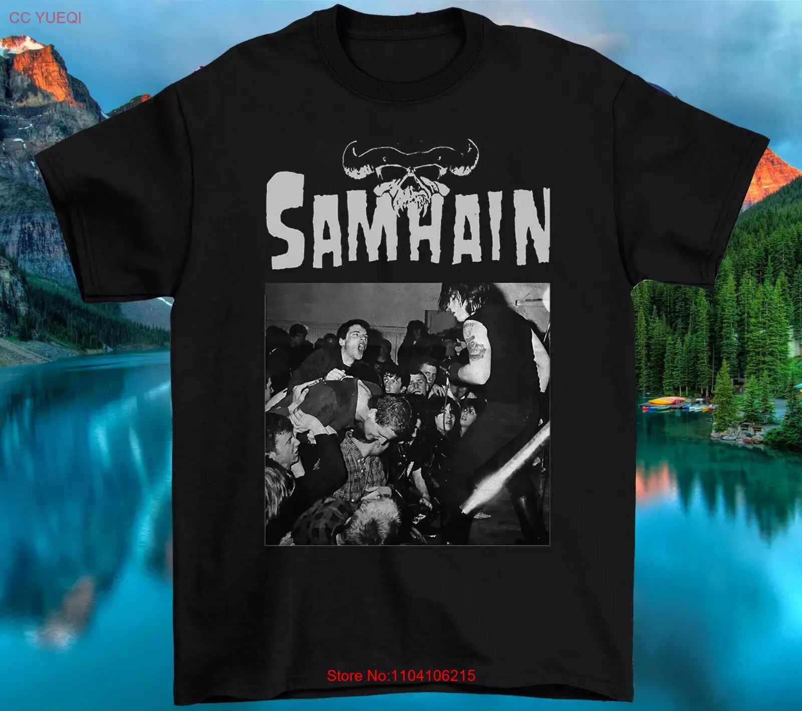 SAMHAIN Bandmetal Футболка Размер S M L 234XL Мужская с коротким рукавом EG768.webp