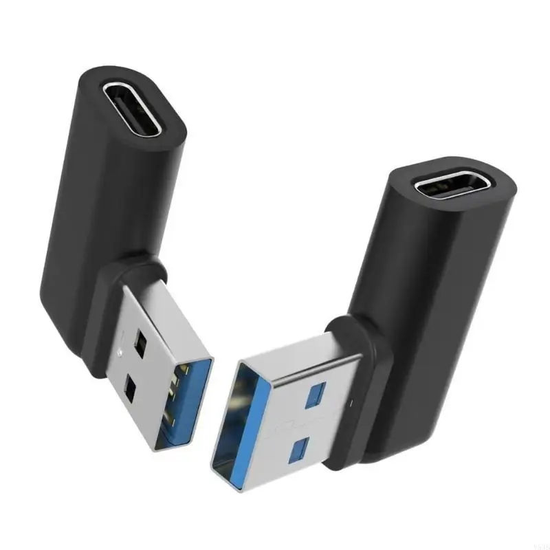 Фото Y5JB 10 Гбит / с USB 3,0 Мужчина -Самский Женский Адаптер с 90 градусов для ноутбуков и таблеток №4
