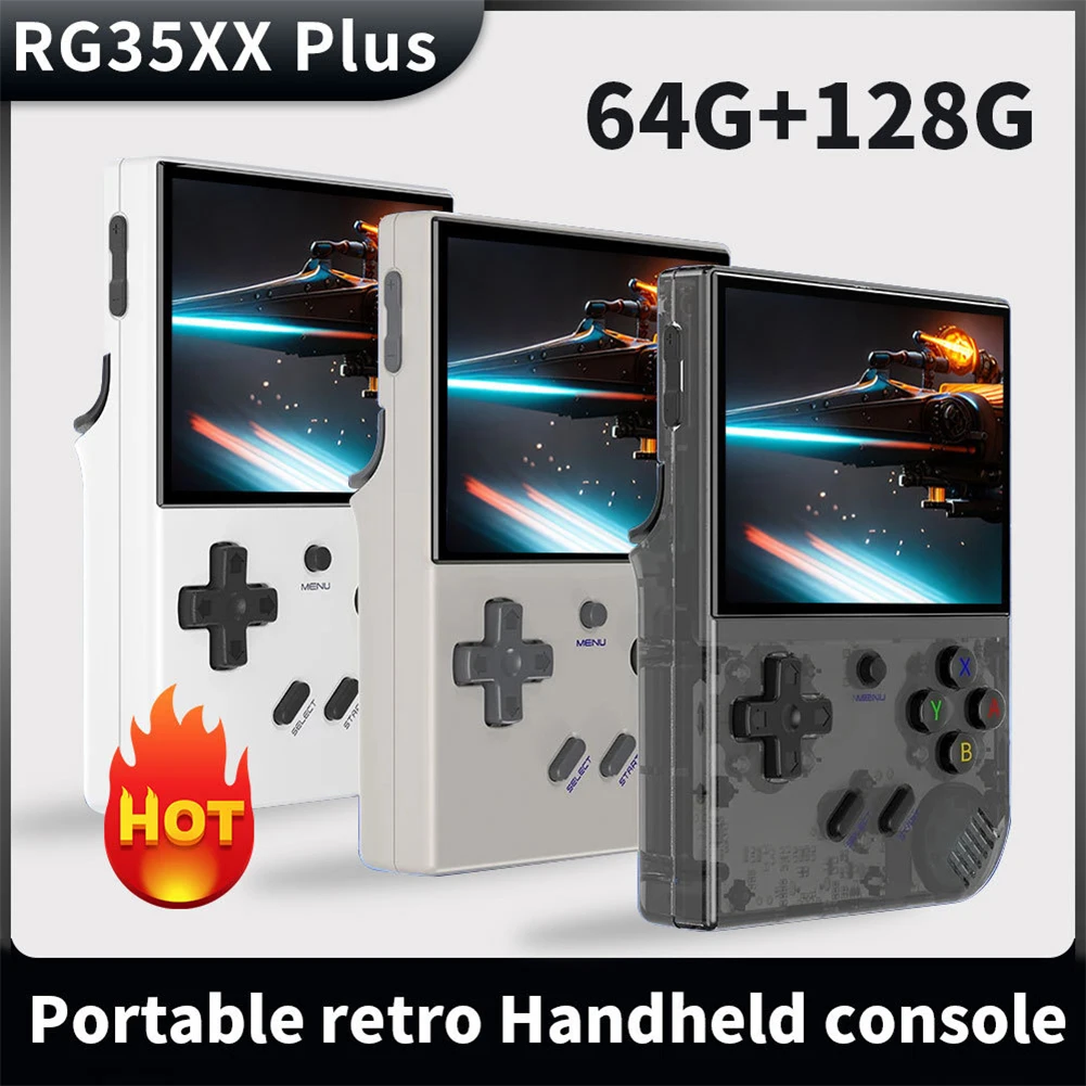Консоль игровая портативная с 3,5 дюймовым IPS-экраном, 3300 мАч