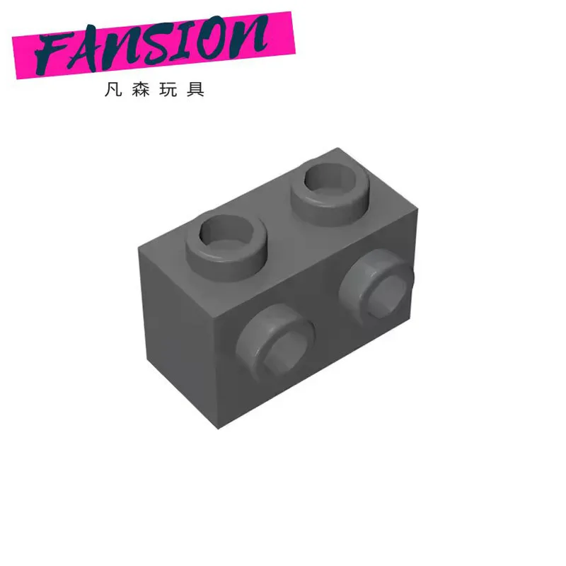 100 г/122 шт. 11211 модифицированный 1x2 с шпильками на боковом блоке Moc аксессуары совместимый кирпич DIY детская игрушка в сборе