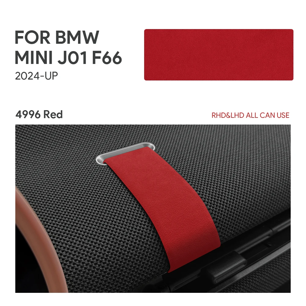 Для Mini Cooper S F66 Electric EV J01 E SE 2024 2025 Автомобильный второй пилот над воздуховыпускным отверстием, фланелевая декоративная наклейка, замшевый стиль