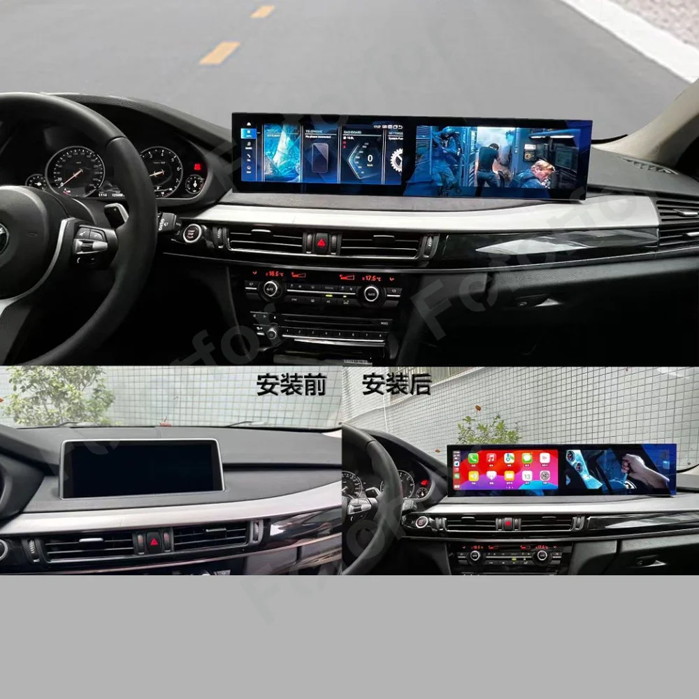 Android 13 двойной экран для BMW X5 2014-2017 автомобильный мультимедийный плеер Carplay стерео GPS навигация авто радио цифровой головное устройство DSP