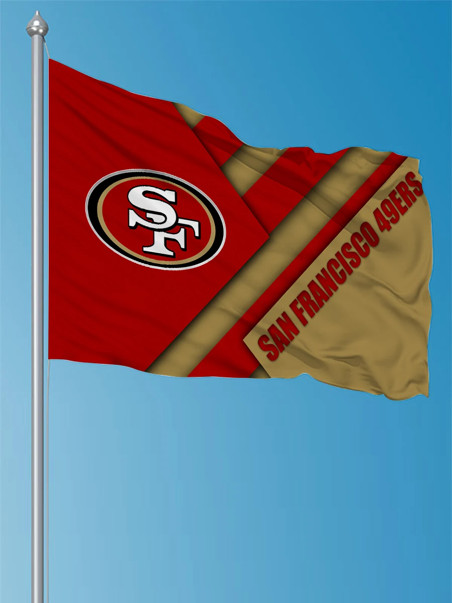 Фото 90x150 см 3X5 футов San F-francisco 49ers флаги полиэстер печатный баннер для украшения №2