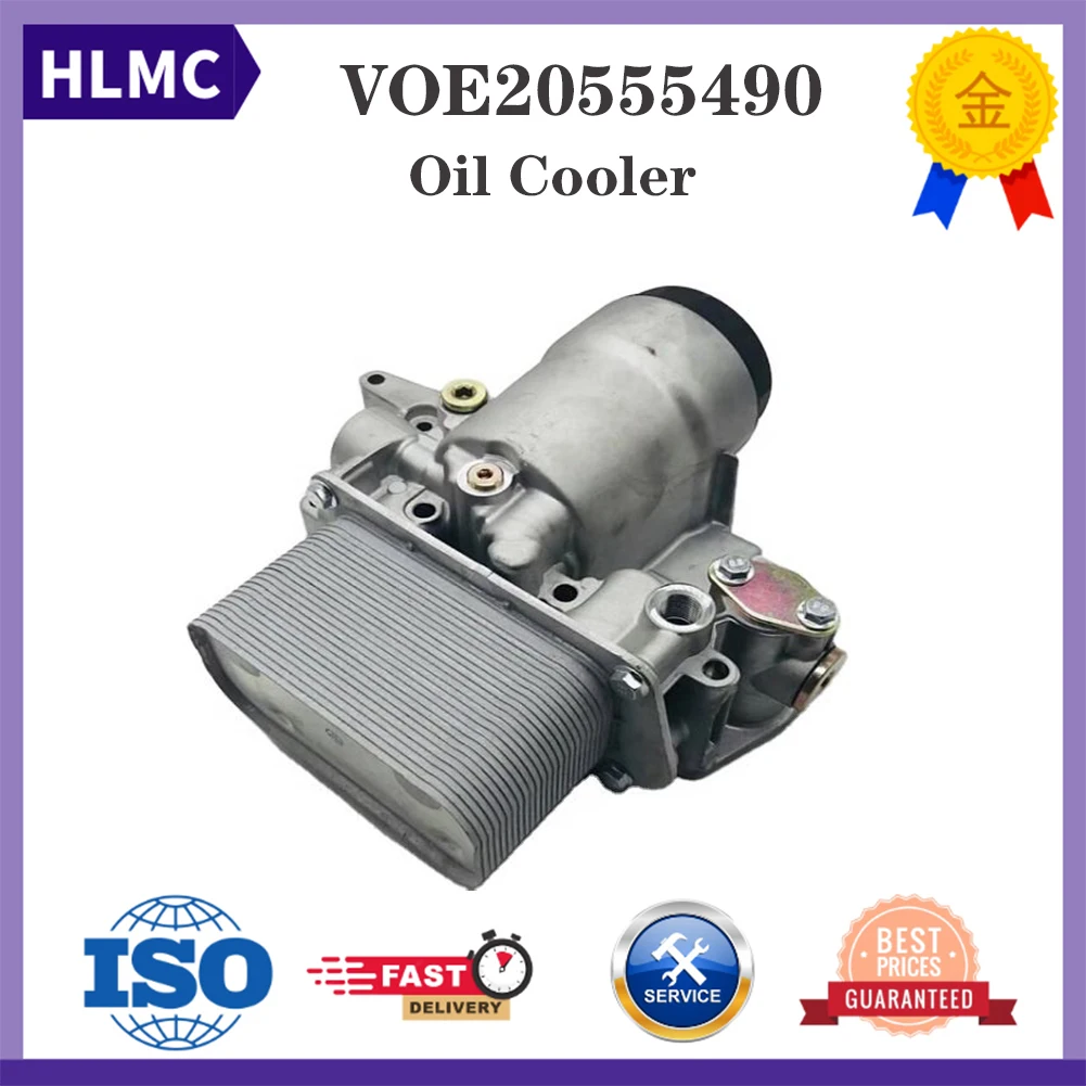 Детали дизельного двигателя, масляный радиатор Assy D6E D6D D4D, масляный радиатор VOE20555490 VOE21707096 EC135B EC140B EC210 EC240 EW145B