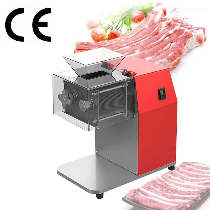 Многофункциональная машина для резки мяса, 1100 Вт, коммерческая слайсер из нержавеющей стали, настольная электрическая машина для нарезки кубиками мяса