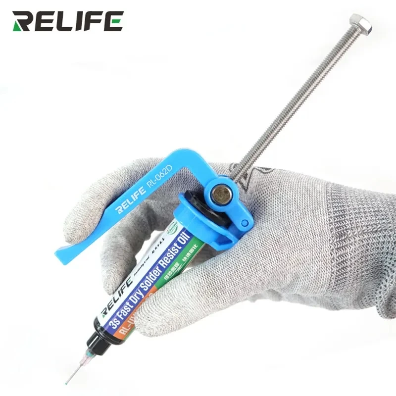 Relife RL-062D Ручной трудосберегающий клеевой пистолет 5CC-10CC Усилитель флюса сварочного масла УФ-клеевой шприц Инструмент (art.: 3920cc857d3cd) - 3920cc857d3cd