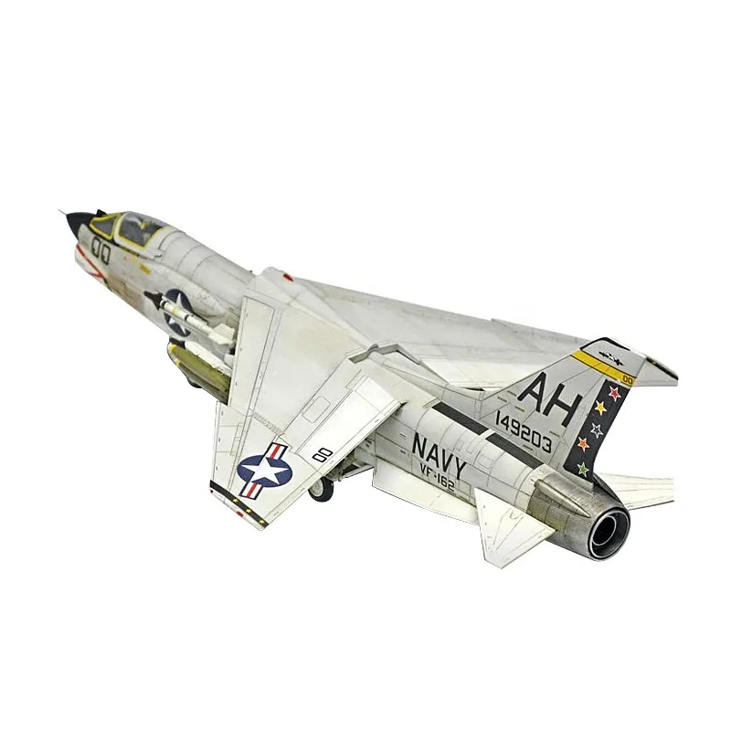 Академия 172 12521 Американский истребитель F-8E VF-162 Охотник Эскадрилья Пластиковый самолет DIY Модель самолета Статические строительные наборы для эicraft fo (art.: 3920d04fbe89b) - 3920d04fbe89b