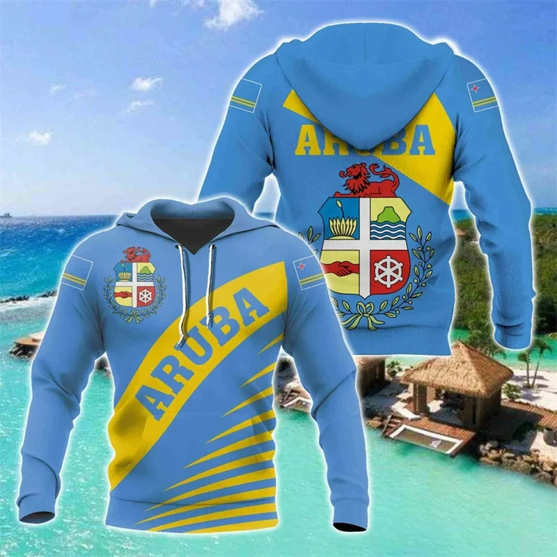 Aruba Flag National Emblem 3D Printed Hoodie For Men Clothes Fashion Sports New In Hoodies & Sweatshirts Casual Pullovers Hoody