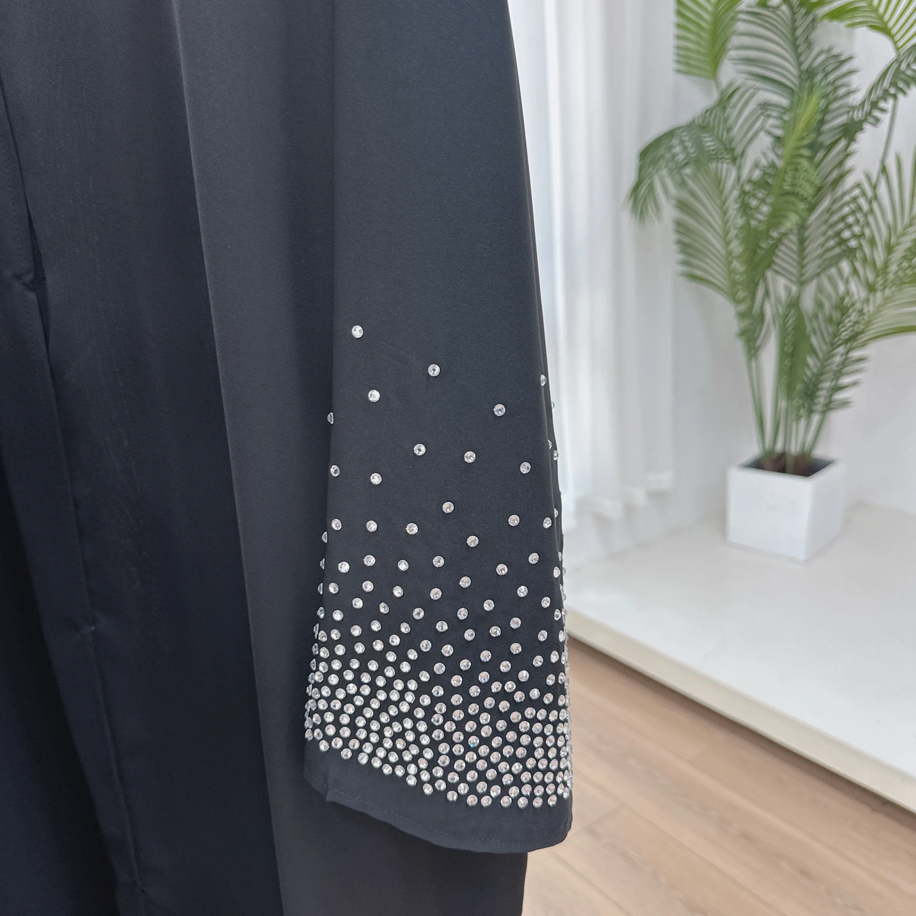 2024 бриллианты Abaya Дубай роскошный женский черный хаки халат женский элегантный длинный кардиган женское искусственное платье в мусульманском стиле LR851 (art.: 3920c8f3d8860) - 3920c8f3d8860