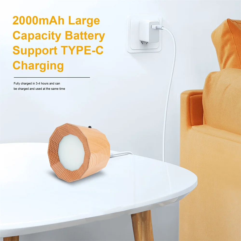 Фото Крытый светодиодный настенный светильник DC5V USB перезаряжаемый магнитный настенный светильник для чтения с дистанционным управлением и сенсорным управлением для спальни, кабинета №5