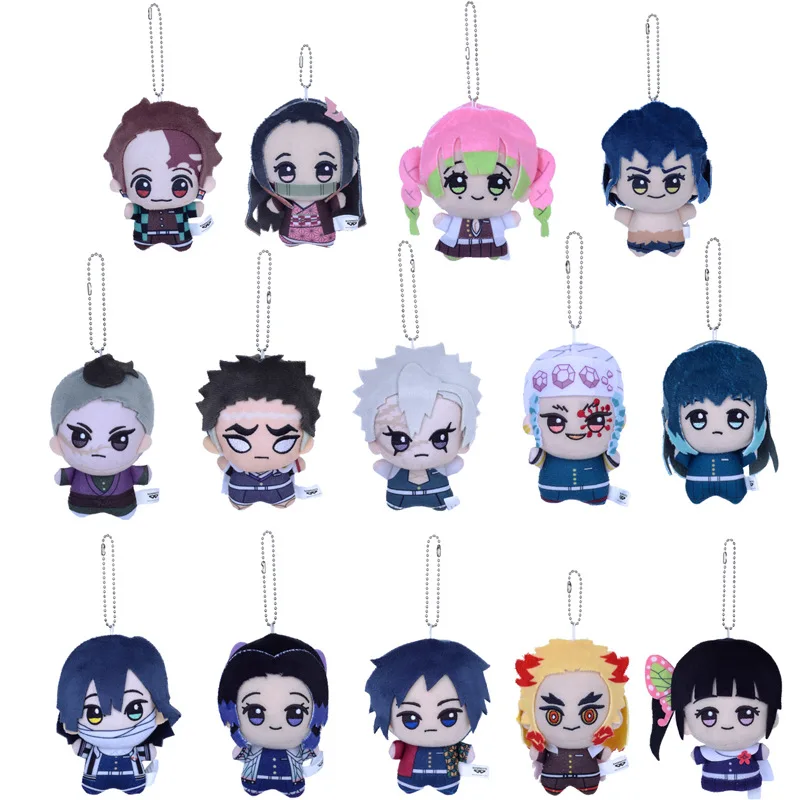 Новый 10 см аниме Demon Slayer Tomioka Giyu Kamado Tanjirou Kamado Nezuko Agatsuma Zenitsu Shinazugawa Genya плюшевая игрушка кукла в подарок