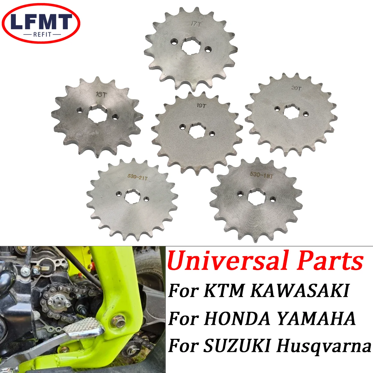 530 # Передняя звездочка двигателя 20 мм 10T-19T для Honda Lifan ZongShen YCF ATV Quad Dirt Pit bike Buggy Go Kart Мопед Багги Мотоцикл