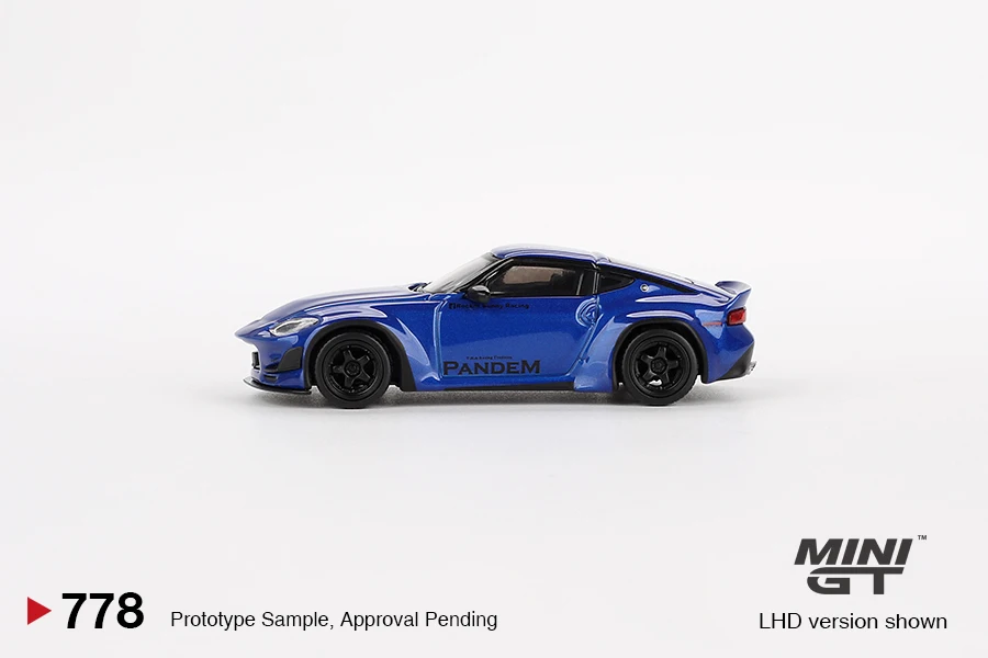 Фото Литая под давлением модель автомобиля Z Pandem Seiran Blue Minigt 778 №2