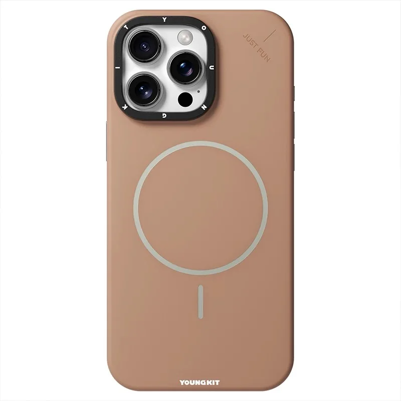 Фото Магнитный чехол YOUNGKIT для iPhone 16 Pro Max, матовая задняя крышка №3