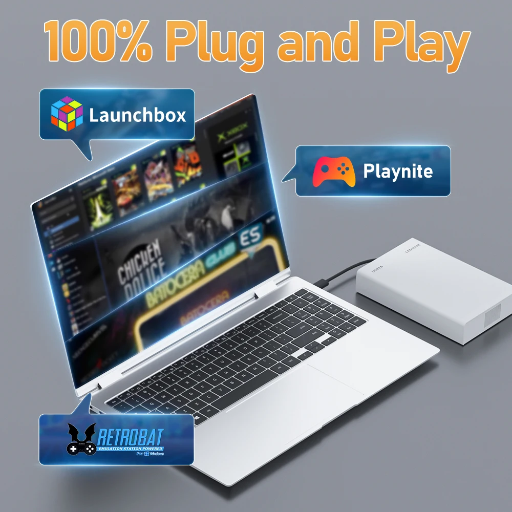 Фото 500G Ретро игровой HDD видео игровая консоль Retrobat & Playnite & Прачечная OS для XBOX/PS3/PS2/Switch/Wii/WiiU/DC/NES с более 38200 играми №2