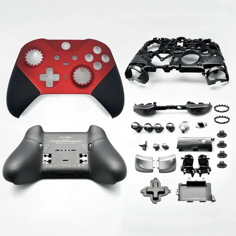 Чехол для контроллера Xbox One Elite 2, сменная красная Лицевая панель, передняя крышка, нижняя крышка, бампер, кнопки LTRT, детали «сделай сам»