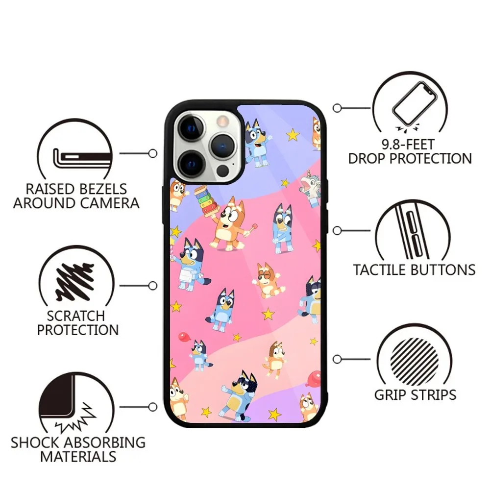 Фото Синяя-yS Bandit-Chilli бинго чехол для телефона Сильный магнитный для IPhone 15,14,13,Pro,Max,Plus,11,12,Mini для беспроводной зарядки Magsafe №3