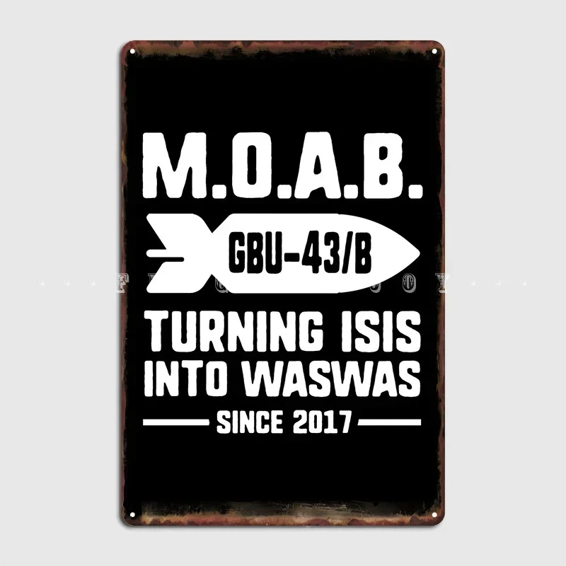 Металлическая вывеска Moab «Мать всех бомб» Кинотеатр Гараж Паб Гараж на заказ Украшение гаража Оловянная вывеска Плакат