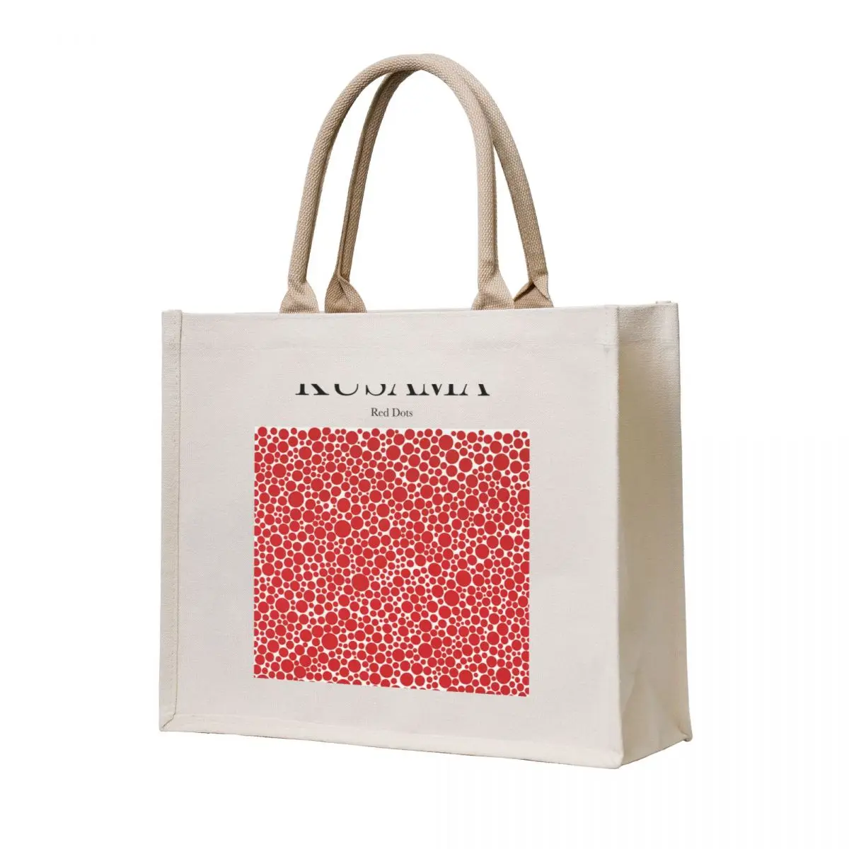 Kusama - Сумка-тоут Red Dots Холщовые сумки Женская сумка Женские пляжные сумки
