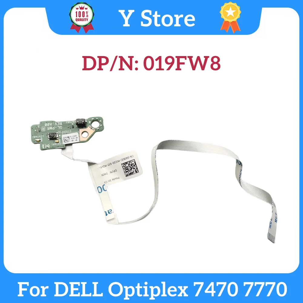 Y Store, новинка, оригинальная плата кнопки питания DELL Optiplex 7470 7770, все в одном, 019FW8 19FW8 100%, протестирована, быстрая доставка