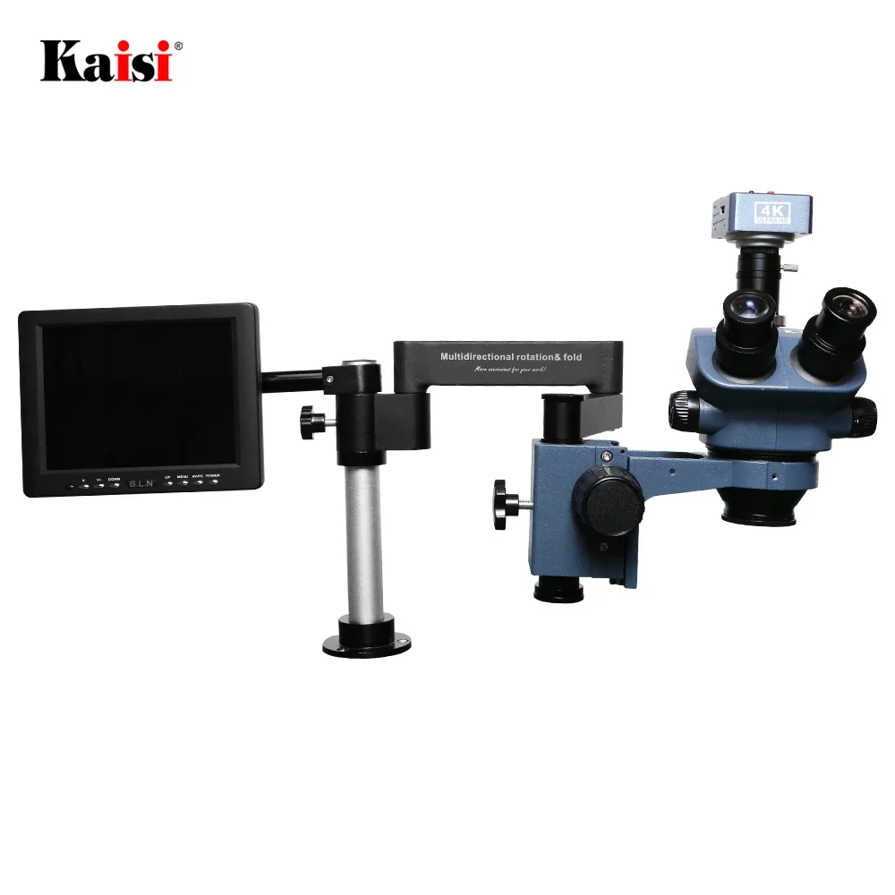 Kaisi 37050 MRS микроскоп тринокуляр 360 градусов складная подставка 4K инструмент для ремонта телефона камеры