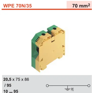 1 шт WPE 70N/35 WEDLLMULER 9512200000