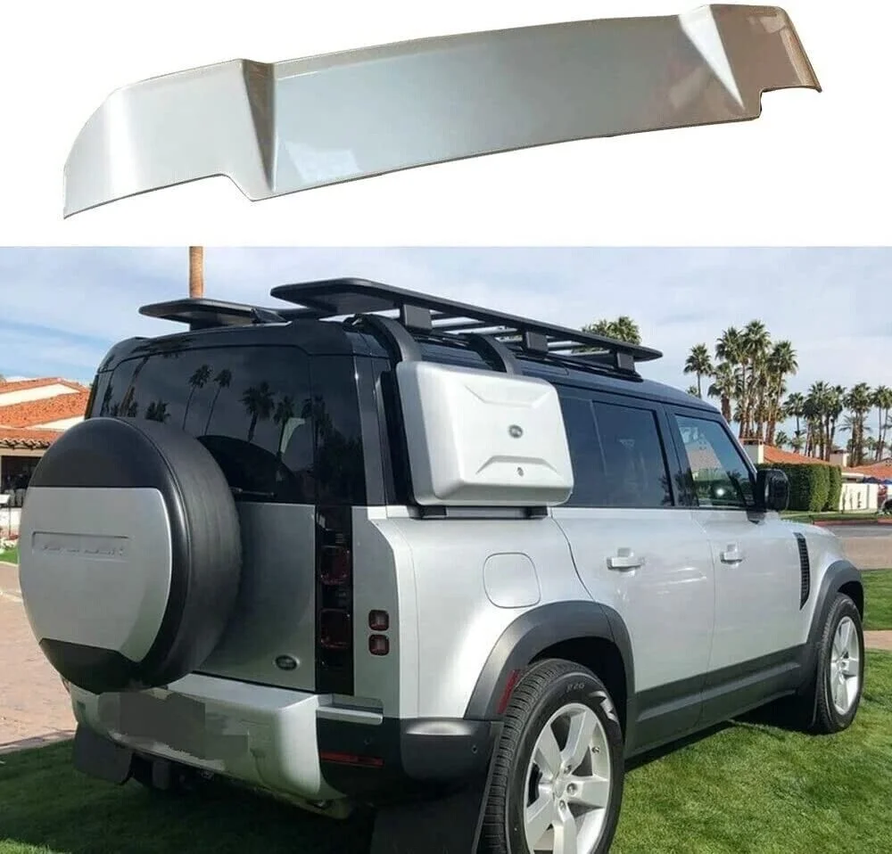 Фото Задний спойлер Wing Trail подходит для Land Rover Defender 90 110 130 2020-2023 серебристый №2
