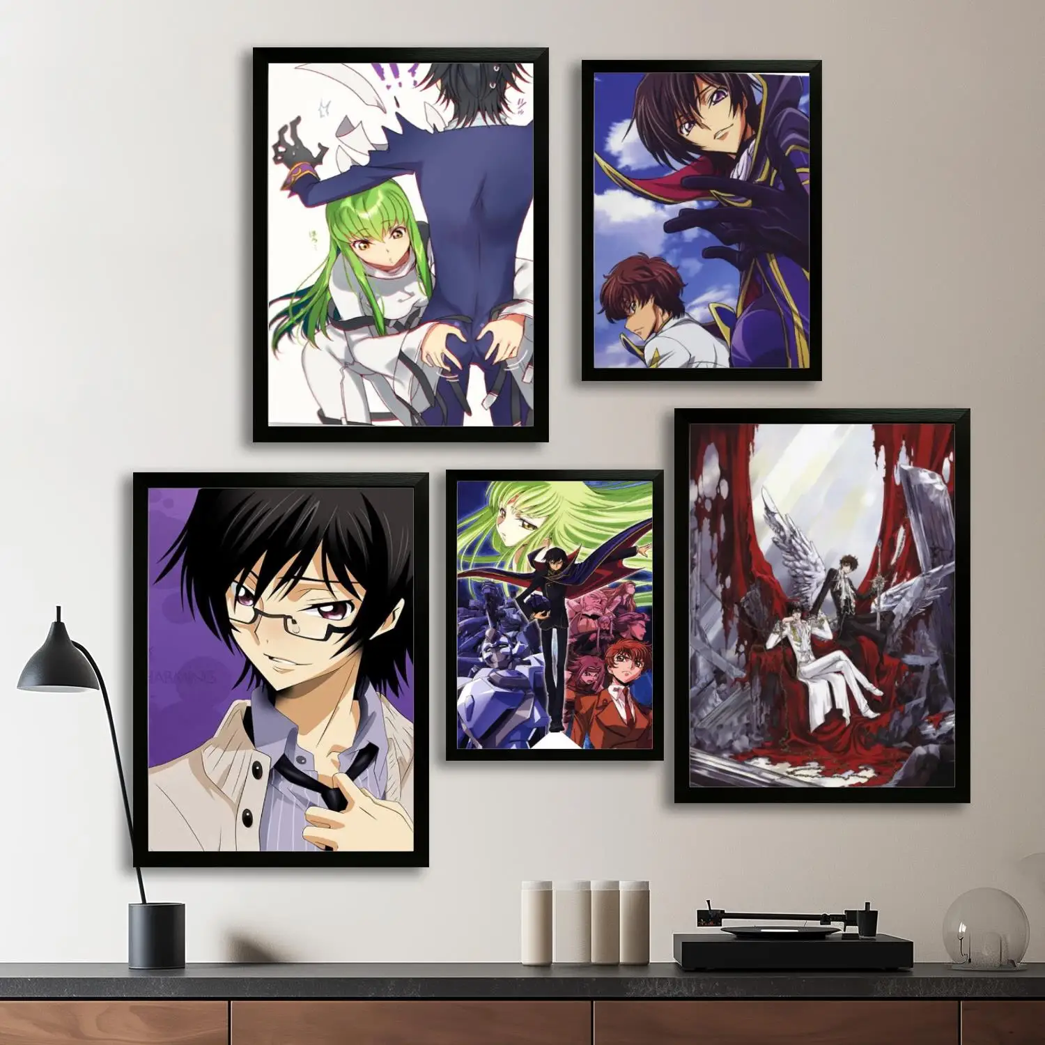 Code Geass Холст Художественный постер и настенное искусство, печать с изображением, современный семейный декор для спальни, декоративная живопись