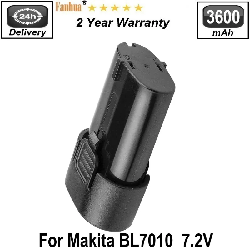 Замена литий-ионной батареи BL7010, 7,2 В, 3600 мАч, для Makita 194355-4 TD020 TD020D TD020DS, аккумуляторные батареи, электроинструменты